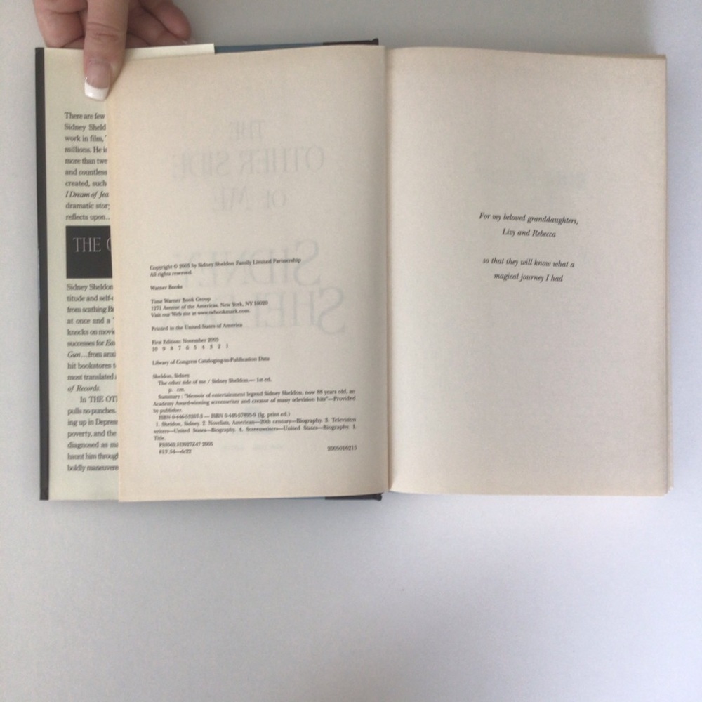 The Other Side of Me by Sidney Sheldon Hardcover Book - Picture 6 of 10